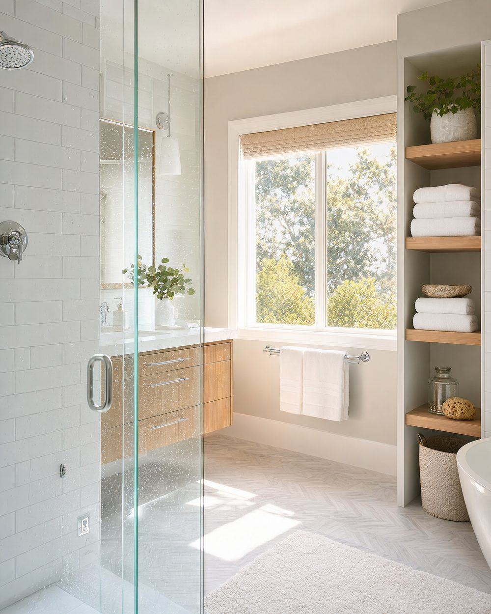 Sparkling clean bathroom